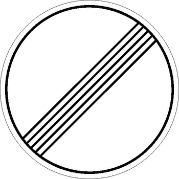 3.31 конец зоны всех ограничений - Дорожные знаки - Запрещающие знаки - Магазин охраны труда ИЗО Стиль